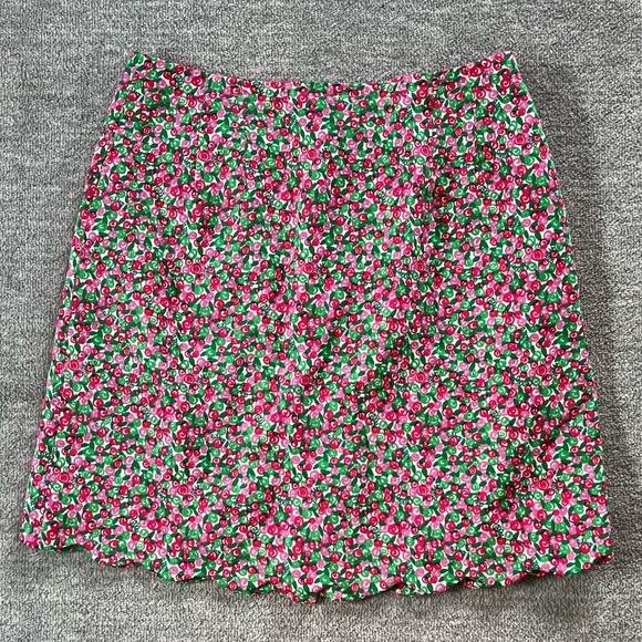 Lilly Pulitzer Dresses & Skirts - Lilly Pulitzer Pink/Green Floral Mini Skirt